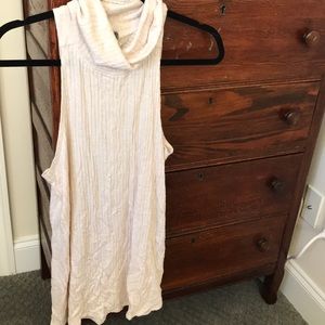 Free people turtle neck sleeveless sweater